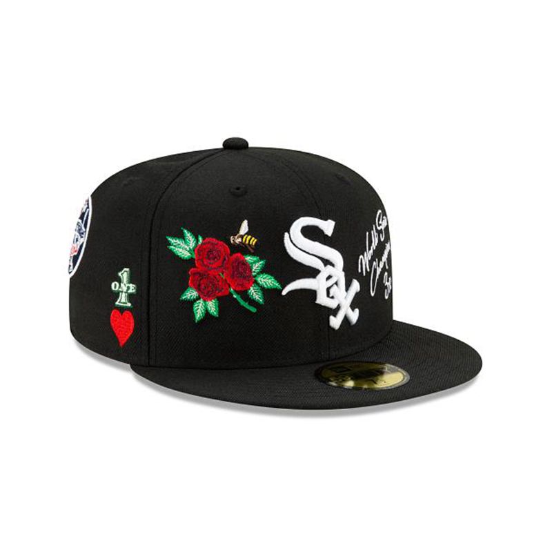 MLB Chicago White Sox Icon 59Fifty Fitted (WZU7110) - Black New Era Caps